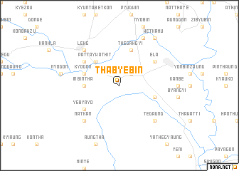 map of Thabyebin