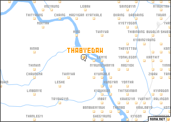 map of Thabyedaw