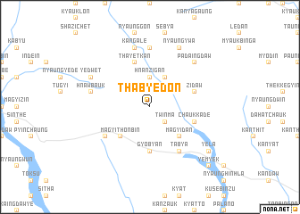 map of Thabyedon