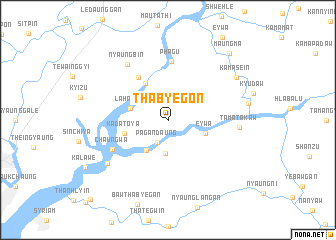 map of Thabyegon