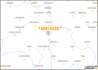 map of Thabyegon