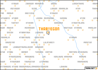 map of Thabyegon