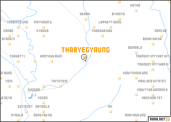 map of Thabyegyaung