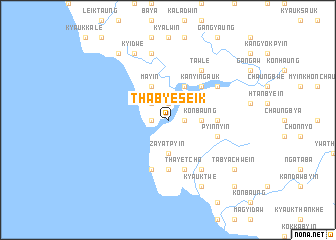 map of Thabyeseik