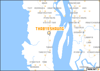 map of Thabyeshaung