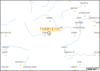 map of Thabyeyin