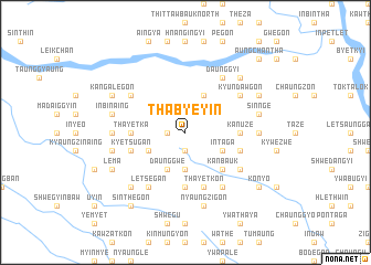 map of Thabyeyin