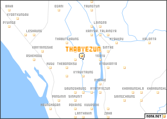 map of Thabyezun