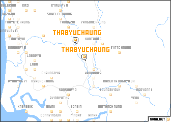 map of Thabyuchaung