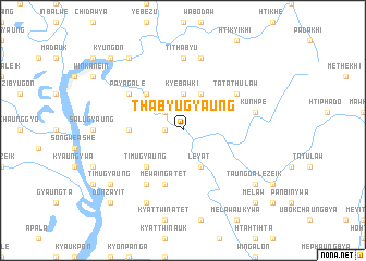 map of Thabyugyaung