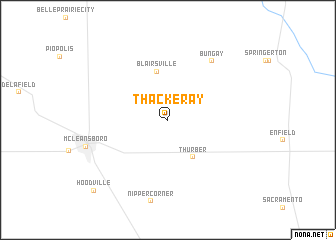 map of Thackeray