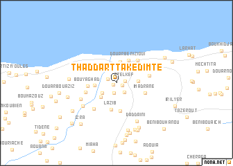 map of Thaddart Takedimte