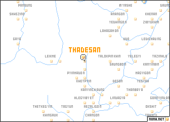 map of Thadesan