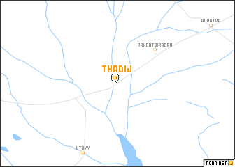 map of Thādij