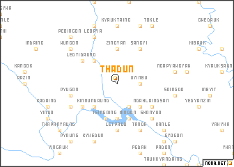 map of Thadun