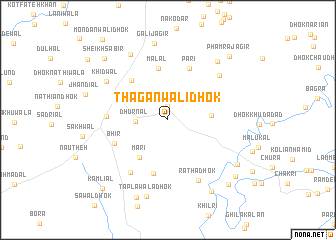 map of Thaganwāli Dhok