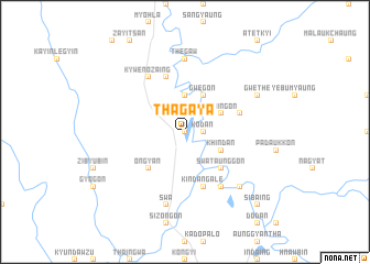 map of Thagaya