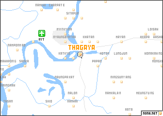 map of Thagaya