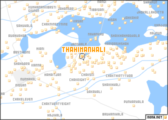 map of Thahīmānwāli