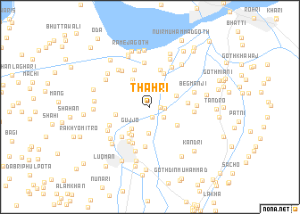 map of Thahri