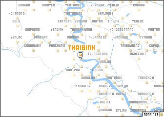 map of Thái Bình