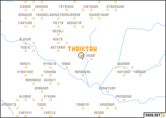map of Thaiktaw