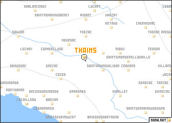 map of Thaims