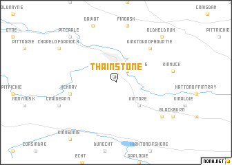 map of Thainstone