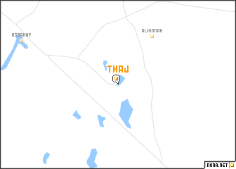 map of Thāj