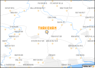 map of Thakeham