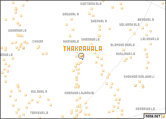 map of Thakrawāla