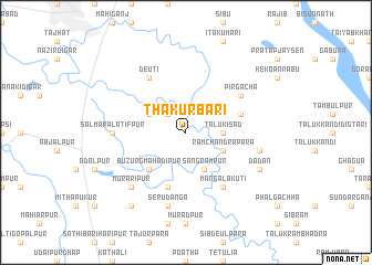 map of Thākurbāri