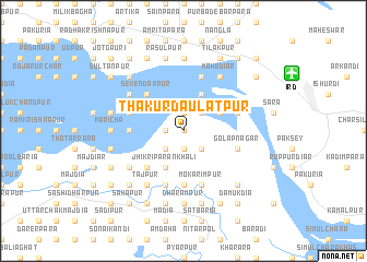 map of Thākur Daulatpur