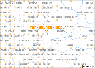 map of Thākur Lakshmikol