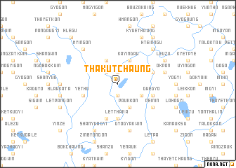 map of Thakutchaung