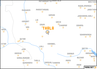 map of Thāla