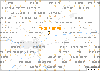 map of Thalfingen