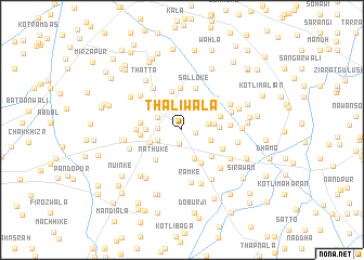 map of Thalīwāla