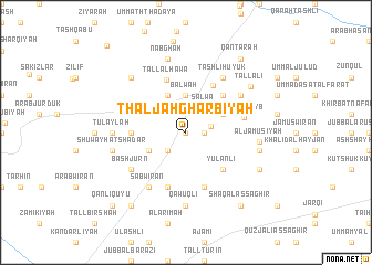 map of Thaljah Gharbīyah