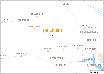 map of Thalmann