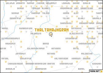 map of Thālta Mājhgrām