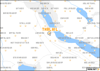 map of Thalwil