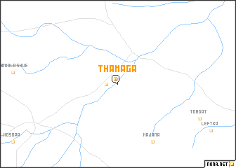 map of Thamaga