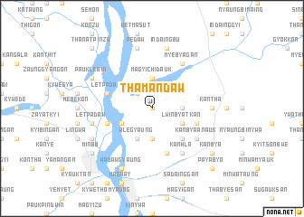 map of Thamandaw