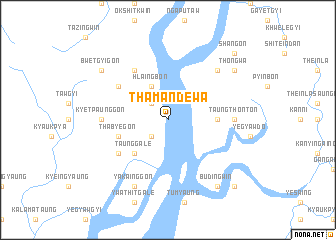 map of Thamandewa