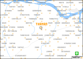 map of Thaman