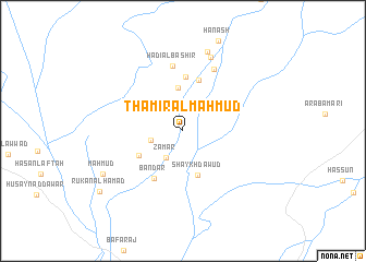 map of Thāmir al Maḩmūd