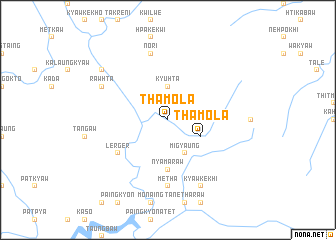 map of Thamola