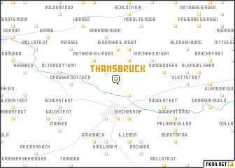 map of Thamsbrück