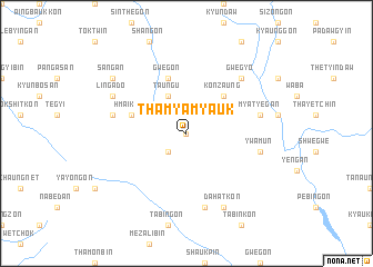 map of Thamya Myauk